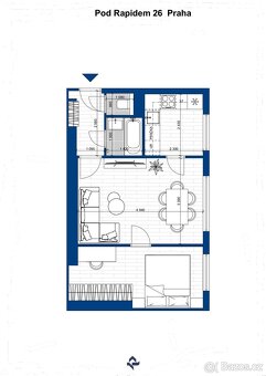 2+1  44 m2, Pod Rapidem, Praha 10 - Vinohrady - 15