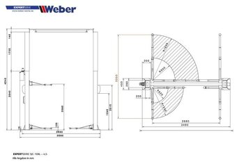 Dvousloupovy hydraulický zvedák WEBER - 15