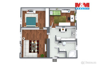 Prodej bytu 3+1, 75 m², Habartov, ul. 1. máje - 15