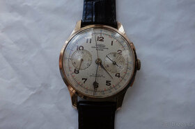 Staré funkční pozl. Swiss hodinky Aureole Chronographe - 15