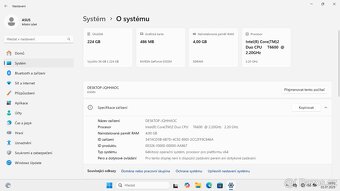 Notebook Asus K50IN - nová baterka, SSD, Windows 11 - 15