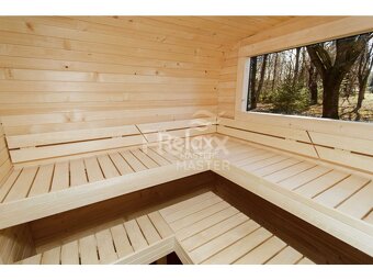 Zahradní finská sauna 4M CUBE s předsíní - 15