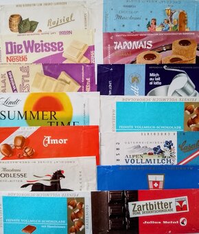 SBĚRATELSKÁ SBÍRKA OBALŮ OD ČOKOLÁDY r. 1966-1975 - 15