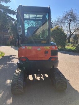Prodám minibagr Kubota U27 s nulovým přesahem zádě - 15