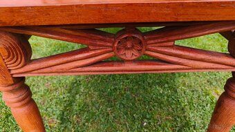 Stolek z teakového dřeva 120x55cm, výška-50cm - 15