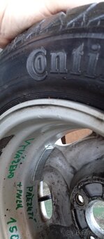 5 ks ORIGO LITÝCH KOL 4x100R14 z OPEL+185/60letní pneu R14 - 15