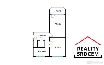 Pronájem družs. bytu 2+1+ velká zasklená lodžie/55 m2 na ul. - 15