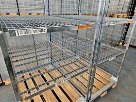 Koše pletivove, gitterbox kovový kôš 120x80x220cm.+Polička 3 - 15