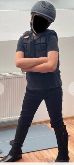 Dětská Jezdecká bezpečnostní vesta USG Flexi, černá - vel. C - 15