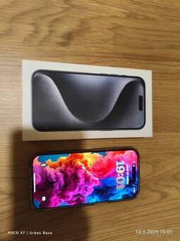 IPHONE 15 PRO BLUE 128GB TOP STAV ZÁRUKA - 15