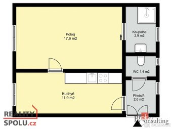 Prodej, byty/1+1, 37 m2, Koterovská 1218/58, 32600 Plzeň, Pl - 15