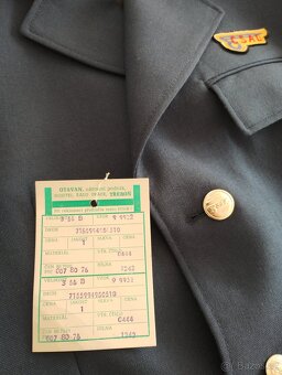 RETRO uniformy ČSAD s visačkami a odznaky-nález z půdy - 15