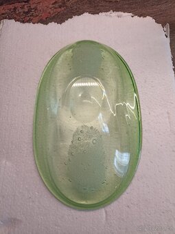 Váza a tác hutní sklo - 15