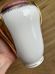 Konvice, porcelán, Thun, bílá, zdobená - 15