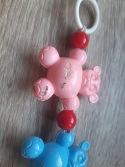 Retro řetěz na kočárek a chrastítko - 15