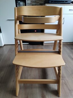 Celodřevěná polohovatelná jídelní židle pro dítě - 15