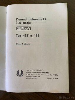 Nepoužitý legendární šicí stroj Lucznik Predom 438 - 15