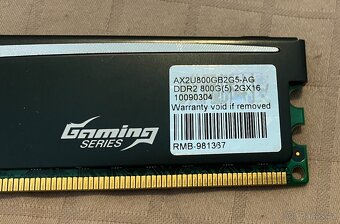 Paměti RAM do PC, typu DDR, DDR2 a DDR3, uvedená cena je za - 15