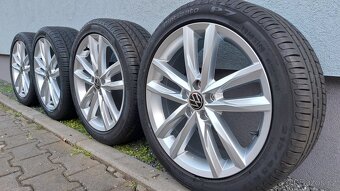 Alu kola 5x100 r17 originál vw polo letní pneu - - 15