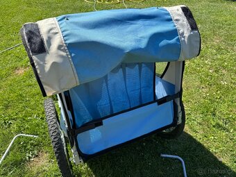 Přívěs na kolo Jogger pro 2 děti - vozík za kolo - 15