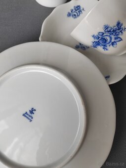 Sada starožitného porcelánů: trio Bavaria a váza Kaiser - 15