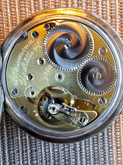 krásné kapesní hodinky ASSMANN GLASHÜTTE, originální, stříbr - 15