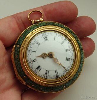 Zlaté kapesní hodinky špindlovky - 15