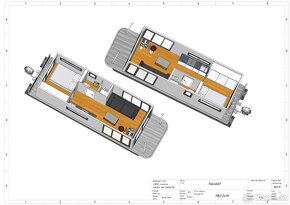 ECO hausbóty 10m, 12m/houseboats, nové - 15