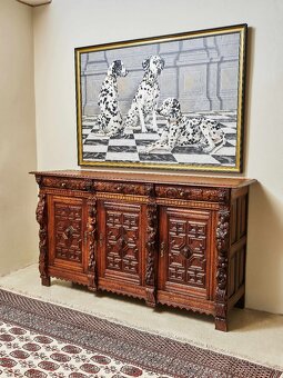 Pozdně renesanční dubová komoda, 17. století - 15