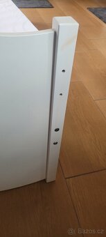Dětská  bila postel s hvězdičkama s šuplíkem - 15