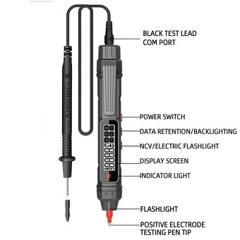 Multimetr ANENG A3006 tužkový 7in1 - 15