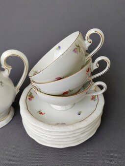 Nádherný porcelánový čajový set Bohemia Porcelán Bianca - 15