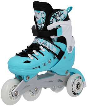 Lední a Kolečkové Brusle nastav 35-38 4v1+chranice - 15