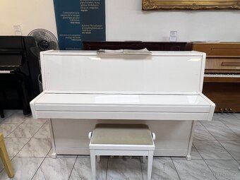 Bílé pianino Reiger Kloss se zárukou 5 let, doprava zdarma. - 15