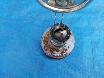 Skleněná petrolejová lampa se zrcadlem, zn. Mars - 15