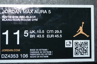 Kožené tenisky zn. Nike Jordan Max Aura 5 vel. 45 a 45,5 - 15