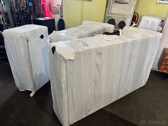 NOVÁ černá Sedací souprava Sirpio 270cm s taburetem - 15