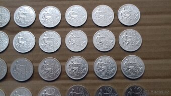 Stříbrné ČSR koruny 50x 10 Kčs a 8x 20 Kčs Ag 700/1000 - 15