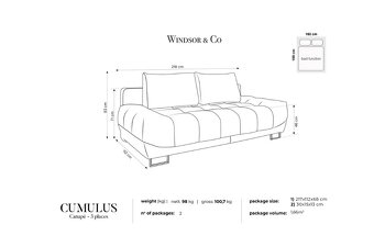 3místná rozkládací POHOVKA CUMULUS Windsor & Co - 15