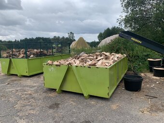 Šťípané palivové dřevo rovnané palety nebo sypané - 15