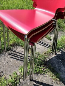 2 ks židle VILMAR Ikea červená/chrom - 15