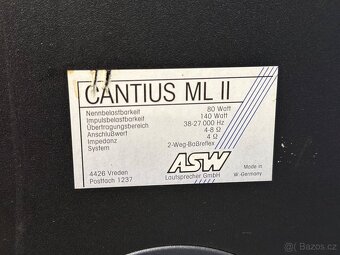 ASW CANTIUS ML II VÝBORNÉ REPROBEDNY / BOXY  - 15