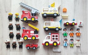 DUPLO vlak-sada nebo dílky,koleje,vagóny,loko manual i bat. - 15