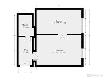 Pronájem bytu 2+kk, Čs. armády, Bubeneč, 25900 Kč/měs, 51 m2 - 15