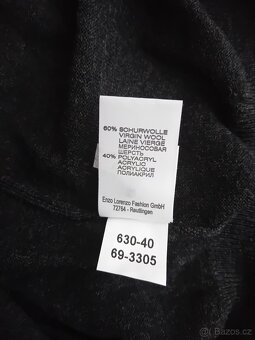 Enzo Lorenzo pánská úpletová vesta vel. L/XL vlna nová - 15