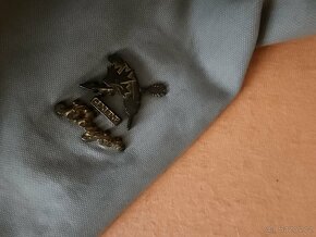 KHUJO jarní/podzimní kabátek trenčkot s páskem s logy - 15