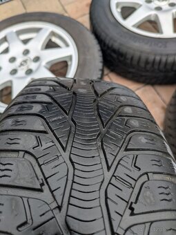 4x alu disky 6½Jx15 H2 ET35 + zimní pneu – Škoda, VW, Seat - 15