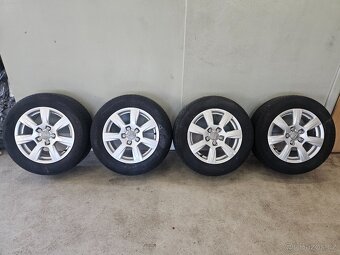 Alu Audi 7,5x16 ET 45 + pneu letní Pirelli 225/55/16 5-6 mm - 15
