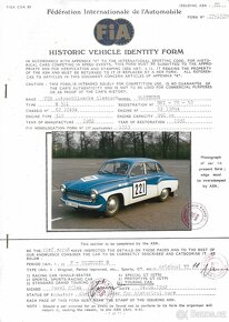 Wartburg 311 RALLYE, FIA doklady, platná RZ, r.v.:1962 - 15