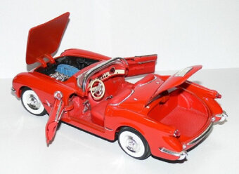 1:18 Chevrolet Corvette 1959 Bburago kartonová krabička - 15